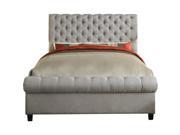Calia Queen Upholstered Panel Bed Gray
