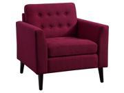 Alderbrook Tufted Arm Chair Accent Chairs French Burgundy