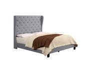 Ophelia Upholstered Queen Panel Bed Grey