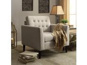 Alderbrook Tufted Arm Chair Accent Chairs Beige