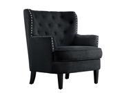 Chrisanna Wingback Club Chair Accent Chairs Charcoal