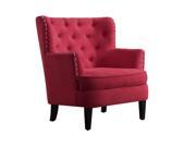 Chrisanna Wingback Club Chair Accent Chairs Scarlet