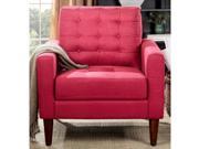 Amore Tufted Buttons Arm Chair Burgundy Wine