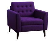 Alderbrook Tufted Arm Chair Accent Chairs Radiant Violet