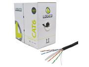 Cat6 1000FT UTP 23 AWG Solid Wire Ethernet LAN Network Communication Cable Black