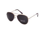 Mechaly MESA02 Classic Aviator Style Sunglasses Black Gold