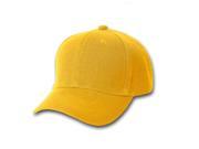 Plain Baseball Cap Blank Hat with Solid Color Hook and Loop Fastener