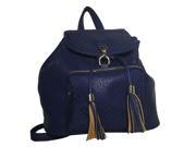 Mechaly Women s Jamie Blue Vegan Leather Backpack