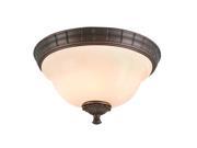 UPC 725916104450 product image for Portfolio HII8012A Colton Lakes 13.25-in W Oil Rubbed Bronze Flush Mount Light | upcitemdb.com