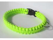 SENC 550 Paracord Dog Collar with Side Release Buckle Neon Green