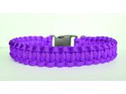 SENC 550 Paracord Dog Collar with Side Release Buckle Neon Purple