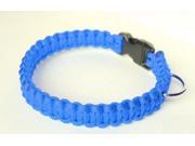 SENC 550 Paracord Dog Collar with Side Release Buckle Royal Blue