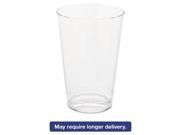 Classic Crystal Plastic Tumblers 12 Oz Clear Fluted Tall
