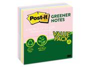 Greener Note Pads 3 X 3 Assorted Helsinki Colors 100 Sheet 24 pack