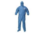A60 Blood And Chemical Splash Protection Coveralls Large Blue 24 carton