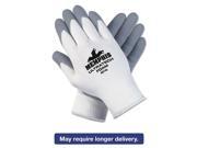 Ultra Tech Foam Seamless Nylon Knit Gloves Small White gray 12 Pair dozen
