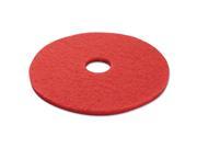 Standard 17 Inch Diameter Buffing Floor Pads Red