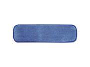 Microfiber Wet Room Pad Split Nylon polyester Blend 18 Blue 12 carton