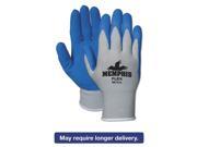 Memphis Flex Seamless Nylon Knit Gloves Small Blue gray Dozen