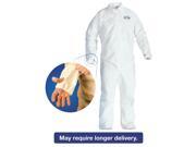 A40 Breathable Back Coverall With Thumb Hole White blue Large 25 carton