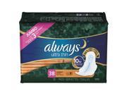 Ultra Thin Overnight Pads With Wings 38 pack 6 Pack carton