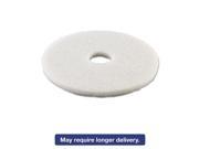 Standard 15 Inch Diameter Polishing Floor Pads White