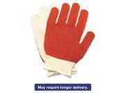 Smitty Nitrile Palm Coated Gloves White red Medium 12 Pairs