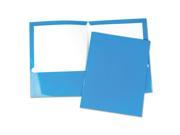 Laminated Two Pocket Folder Cardboard Paper Blue 11 X 8 1 2 25 box