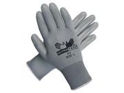 Ultra Tech Tactile Dexterity Work Gloves White gray Large 12 Pairs