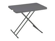 Iceberg 65491 Iceberg IndestrucTable TOO Personal Folding Table Rectangle Top X shaped Base 30 Table Top