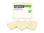 Recycled Self Stick Notes 4 X 6 Yellow 100 Sheets pad 12 Pads pack