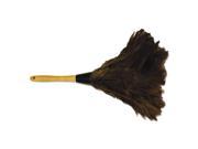 Boardwalk UNS14FD Professional Ostrich Feather Duster Gray 14 Inch Wood Handle