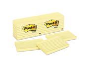 Original Pads In Canary Yellow 3 X 5 Lined 100 Sheet 12 pack