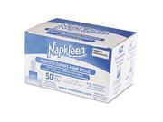 Napkleen Disposable Bibs 2 Ply Tissue 1 Ply Poly 13 X 18 Lt. Blue 50 carton