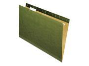 Reinforced Recycled Hanging Folder 1 5 Cut Legal Standard Green 25 box