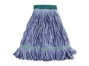 Super Loop Wet Mop Head Cotton Synthetic Medium Size Blue