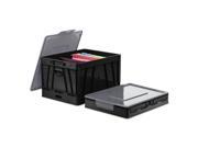 Collapsible Crate 17 1 4 X 14 1 4 X 10 1 2 Black gray 2 pack