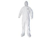 A30 Breathable Splash particle Protection Reflex Coveralls White 3xl 21 ct