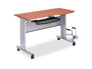 Eastwinds Mobile Work Table 57w X 23 1 2d X 29h Medium Cherry