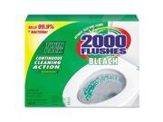 2000 Flushes Blue Plus Bleach 1.25oz Box 2 pack 6 Packs carton