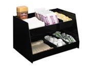 Boardwalk 99001 Condiment Organizer 14 1 3 X 10 1 2 X 9 2 3 6 Compartment Black