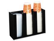 Boardwalk 99003 Cup Holder 12 X 4 X 8 Black Acrylic