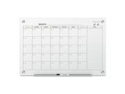 Quartet Infinity Magnetic Glass Calendar Board QRTGC3624F