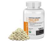 Bronson Organic Folic Acid USDA Certified Vegetarian Ultimate Prenatal Vitamin 180 Tablets
