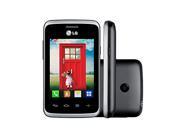 LG B525 Euro International Version Dual SIM DS 3G Small Compact Smartphone Silver [3 LCD Screen Size; 1.3MP Camera]