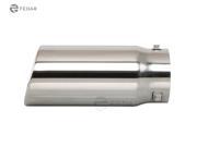 Fedar Exhaust Tip 4 Inlet 4.5 Outlet 10.7 Long Dual Wall Rolled Angle Cut
