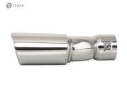 Fedar Exhaust Tip 2 Inlet 2.5X3.3 Outlet 8 Long Dual Wall Rolled Angle Cut