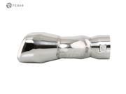Fedar Exhaust Tip 2.5 Inlet 3.4x3 Outlet 9.3 Long Dual Wall Rolled Flat End