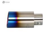 Fedar Exhaust Tip 2.5 Inlet 3.5 Outlet 8 Long Dual Wall Slant Angle Cut