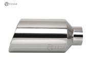Fedar Exhaust Tip 4 Inlet 7 Outlet 15 Long Rolled End Angle Cut
